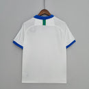 Camisa Retrô Seleção Brasileira II 2019/20 - Masculina Nike - Branca com detalhes em azul