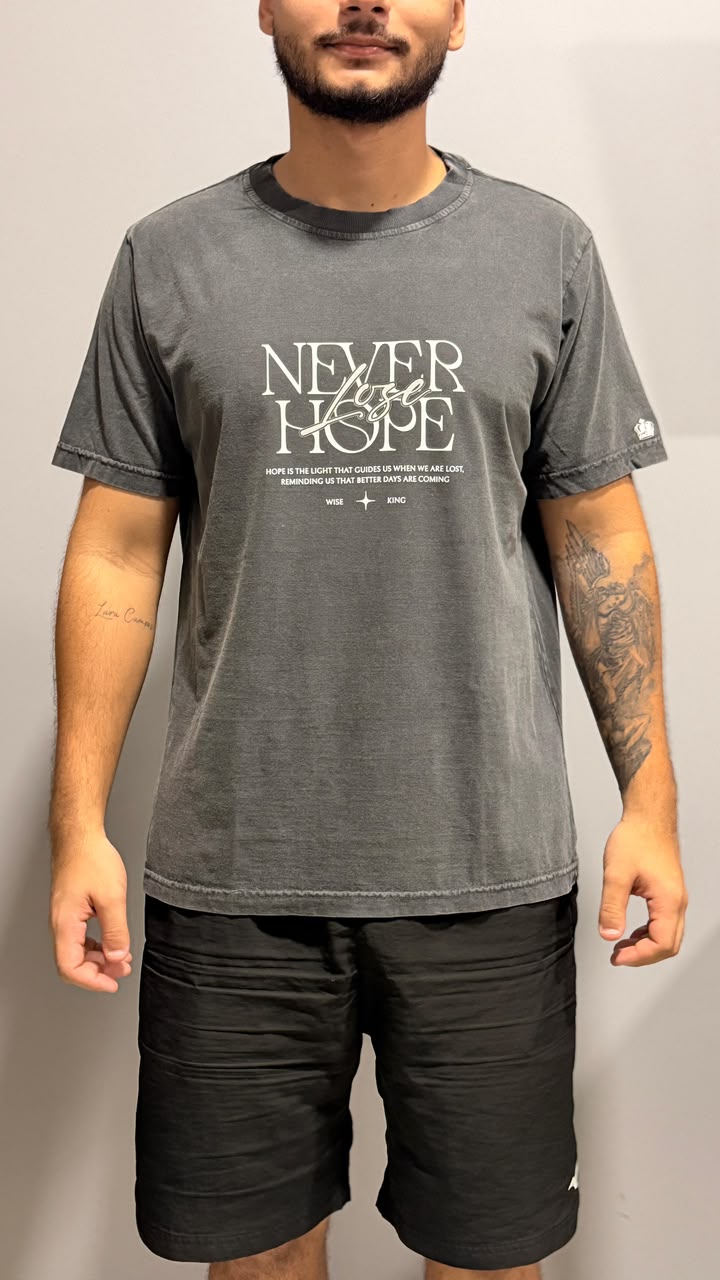 Camisa Básica - Wise King - Cinza Envelhecido