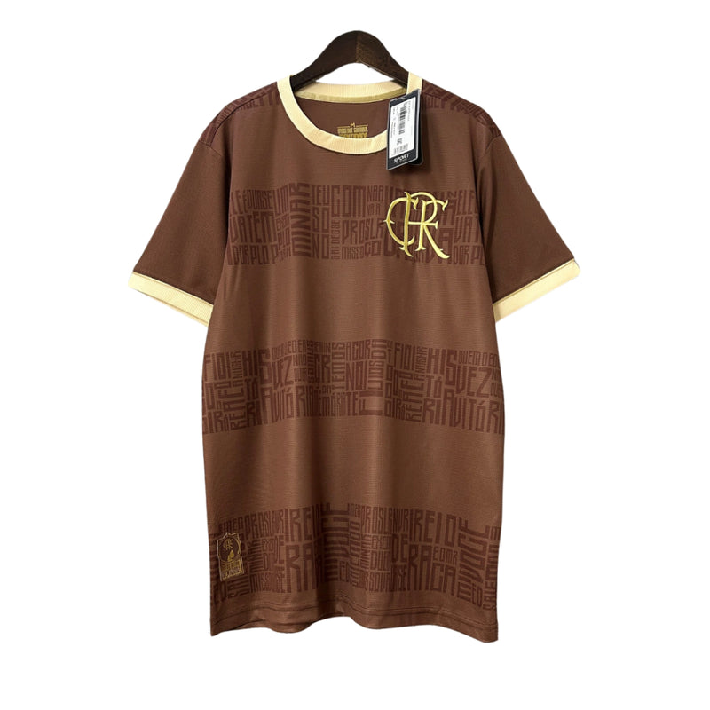 Camisa Flamengo Identidade Negra 2024/25 - Torcedor Masculina - Marrom | Homenagem à Consciência Negra
