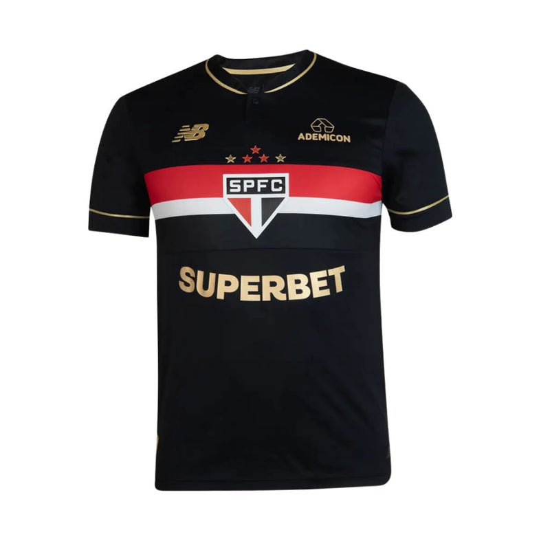 Camisa Comemorativa São Paulo - 2025 Masculina - Preta