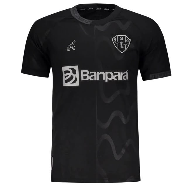Camisa Paysandu III 25/26 - Torcedor Lobo Masculina - Preta